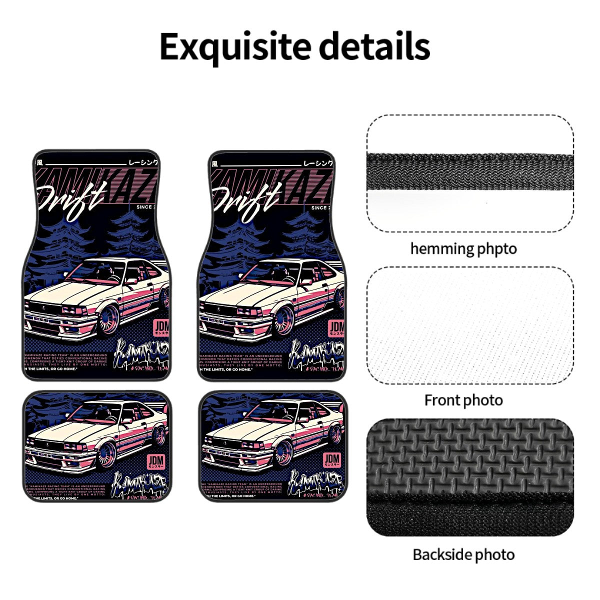 Kamikaze Poster Style Automotive Floor Mats