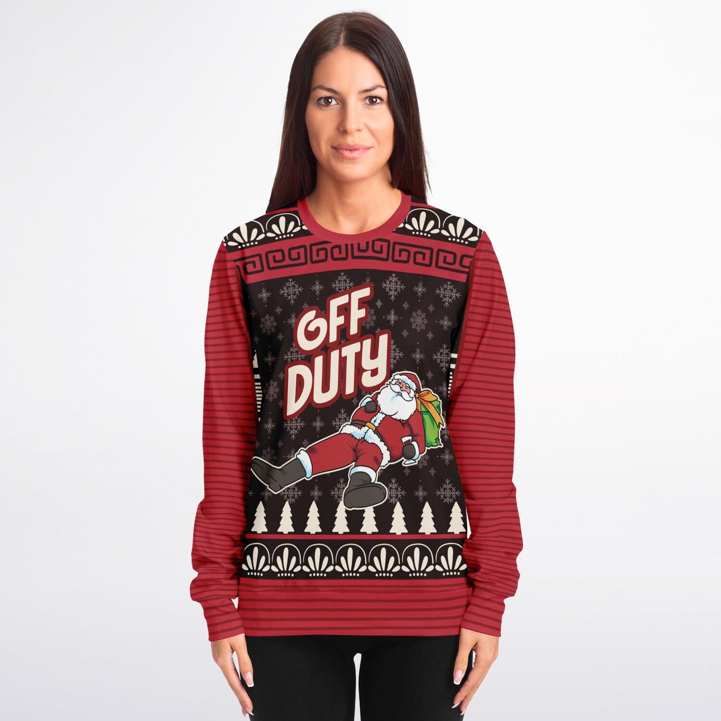 “Off Duty Santa” Relaxed Christmas Sweatshirt