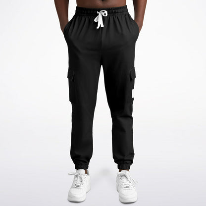 Basic Black Fashion Cargo Sweatpants