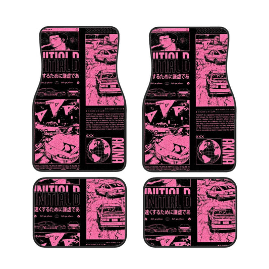 Initial D Poster Style Automotive Floor Mats