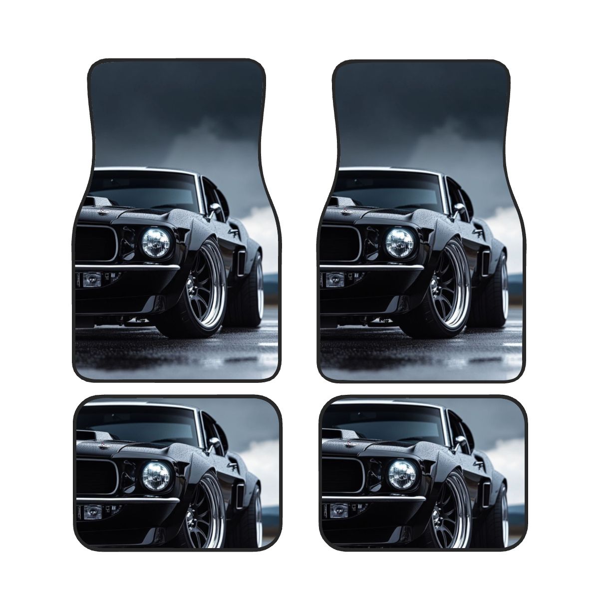 American Muscle Inspired Automotive Floor Mats – Classic Muscle Car Style Car Interior Accessory