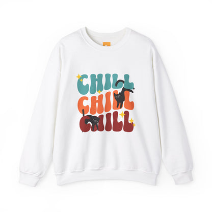 Chill Cat Unisex Heavy Blend™ Crewneck Sweatshirt