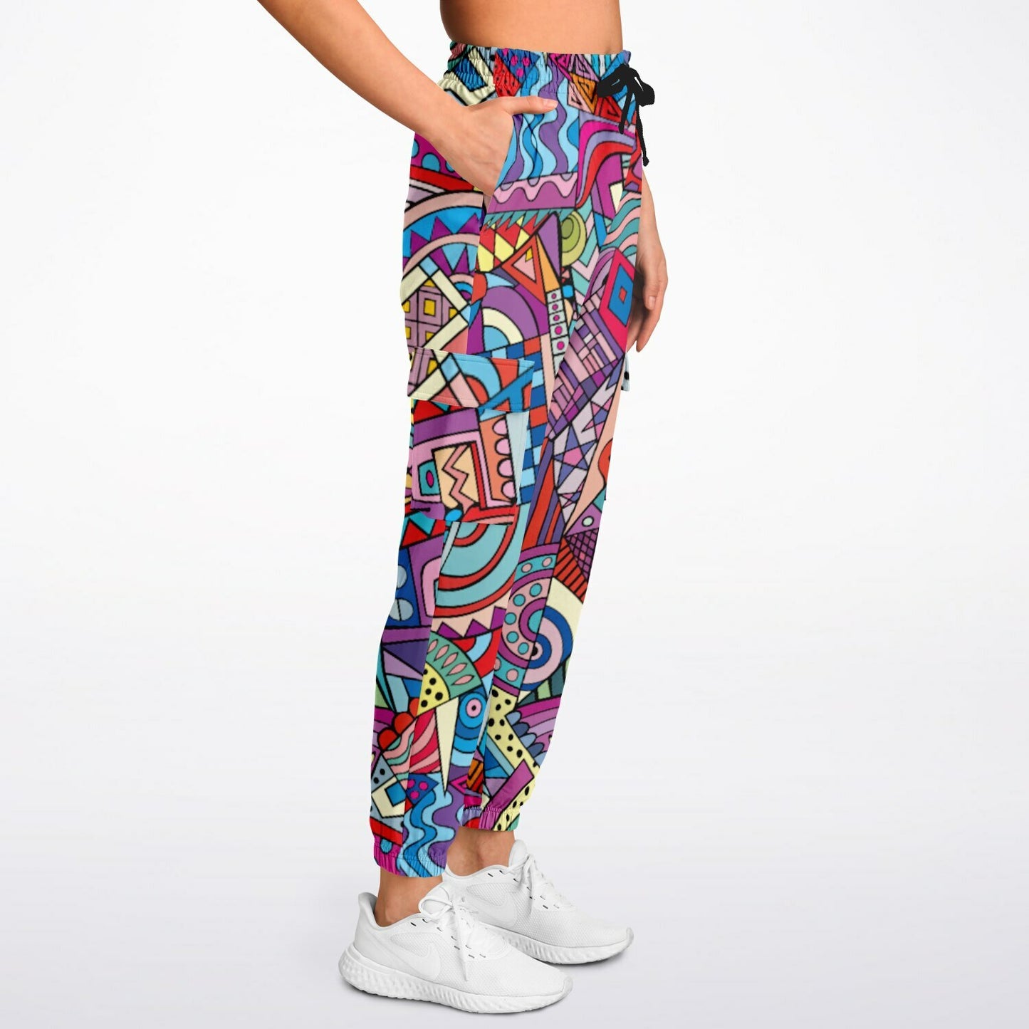 Abstract Artwork Fashion Cargo Sweatpants