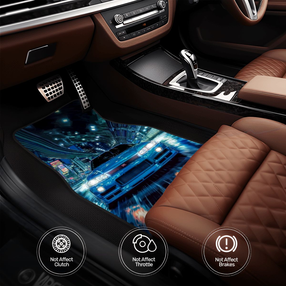 GTR R34 High Speed Automotive Floor Mats
