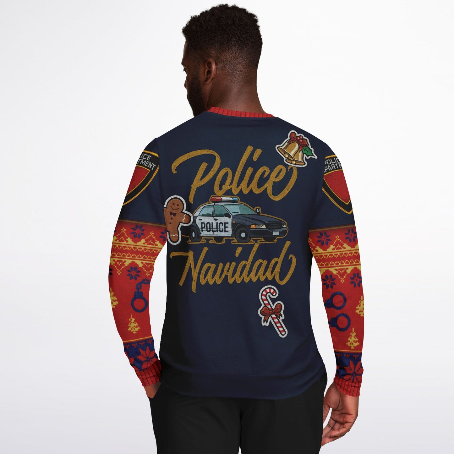 Police Navidad Christmas Inspired Printed Sweatshirt