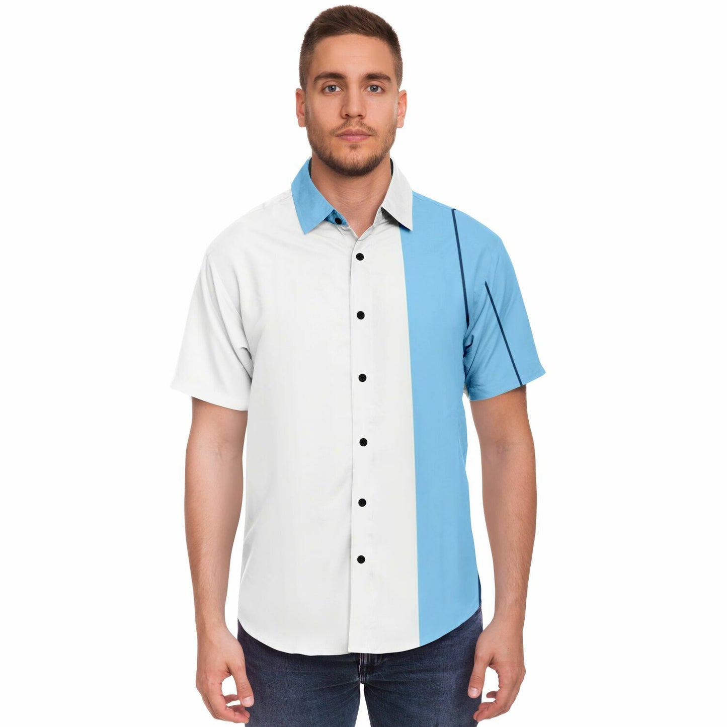 RWB Turbo S Short Sleeve Button Down Shirt - AOP