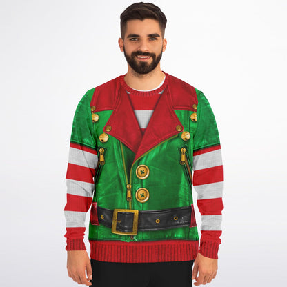 Santa's Little Biker Help Printed Sweatshirt