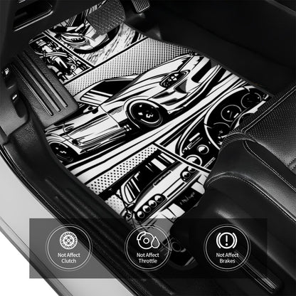 MK4 Supra Illustration Automotive Floor Mats