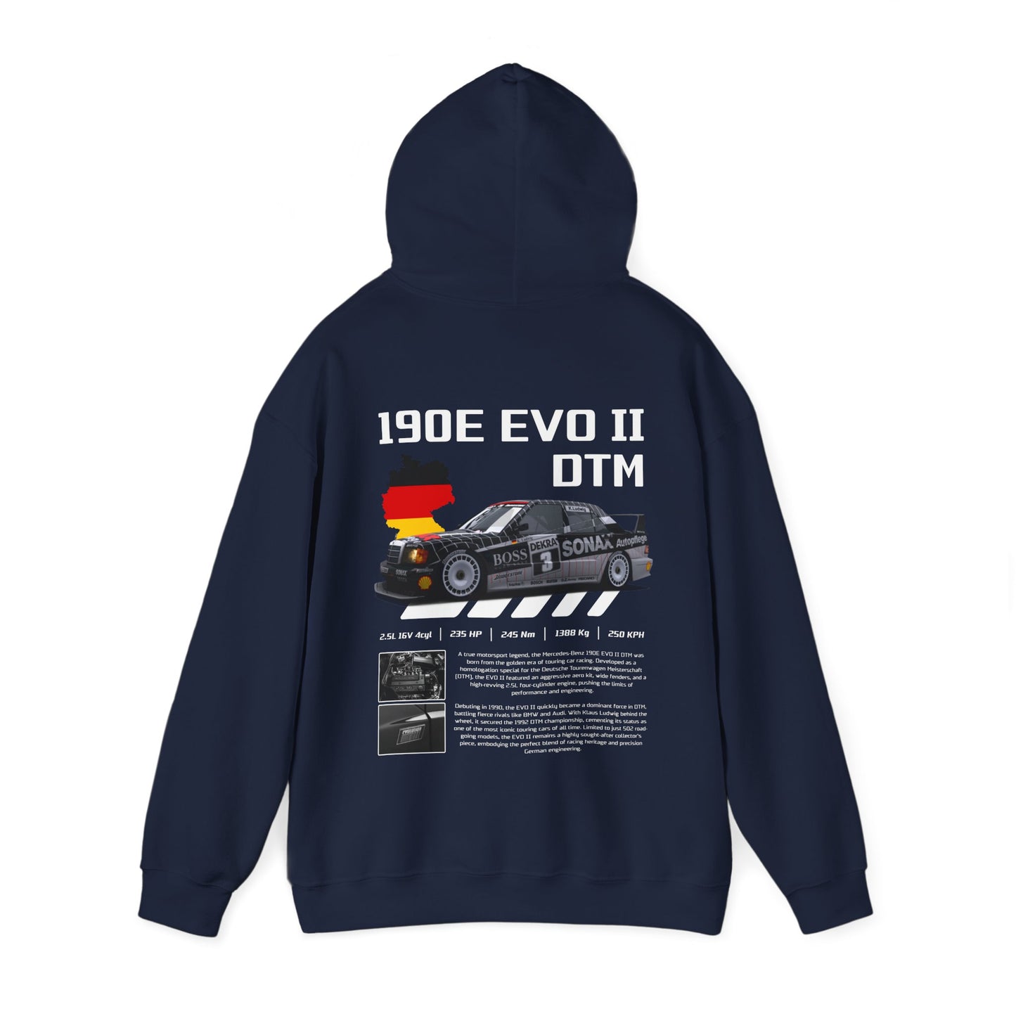 DTM 190E EVO II Poster Style Hoodie