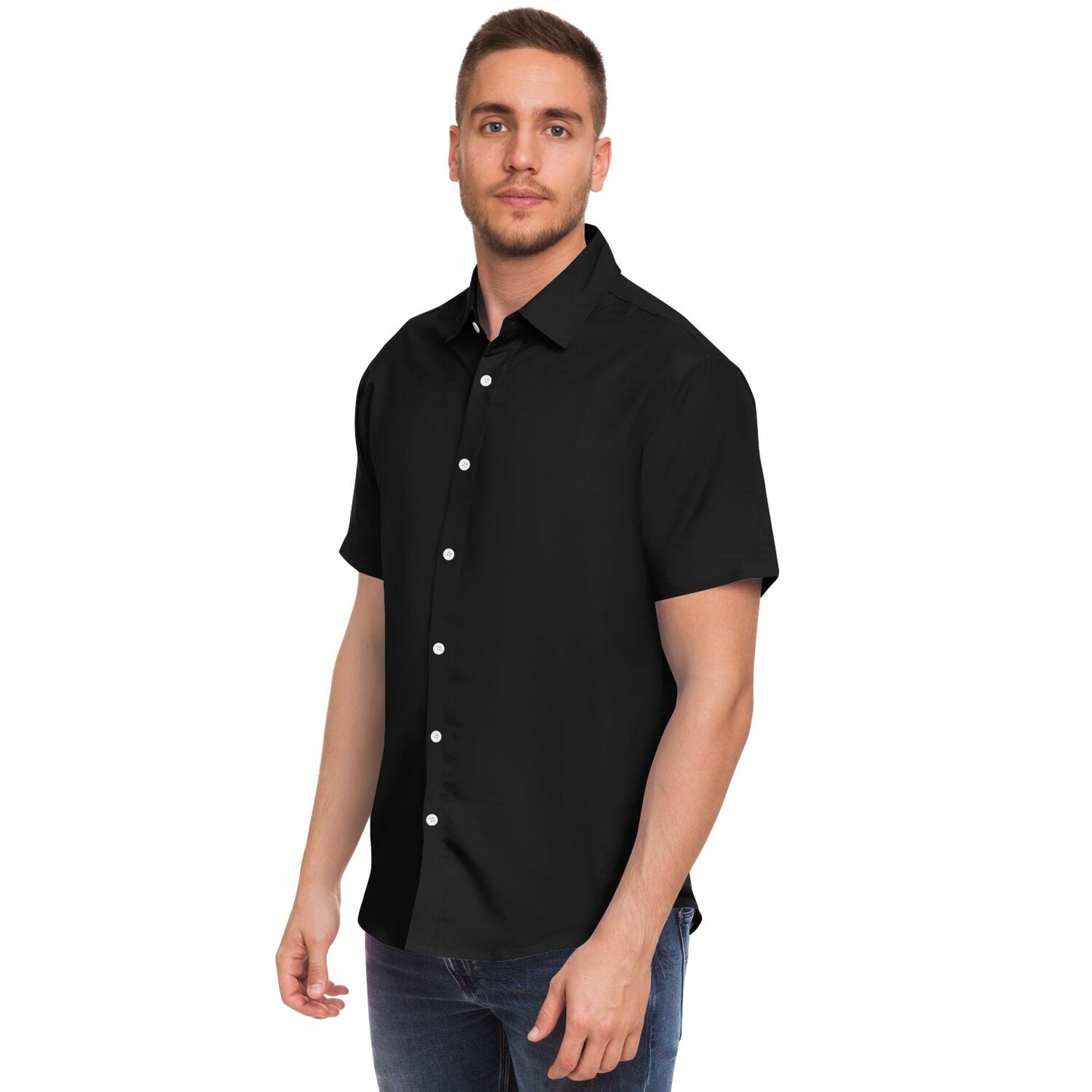 Silvia Soul Short Sleeve Button Down Shirt - AOP