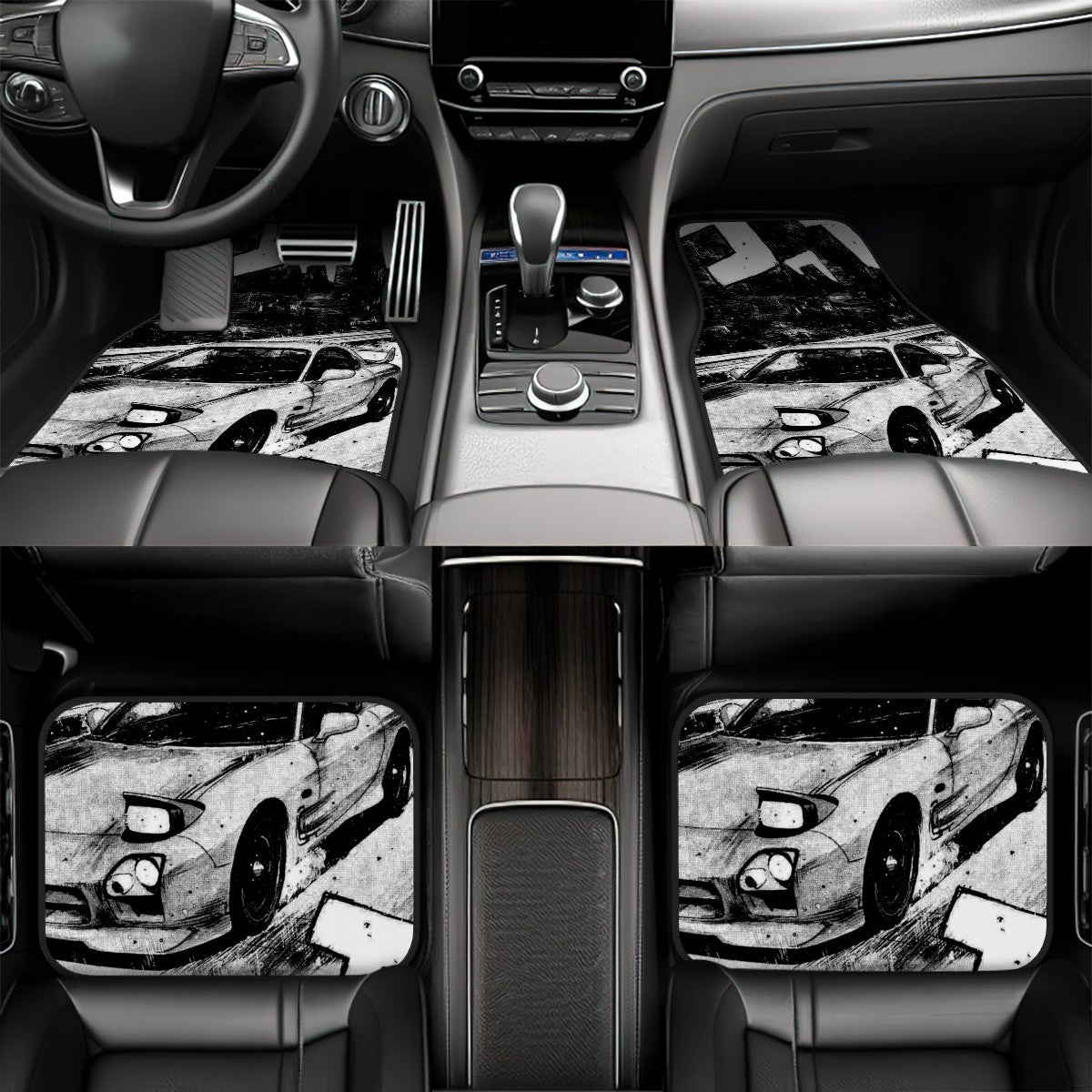 RX7 Illustration Automotive Floor Mats
