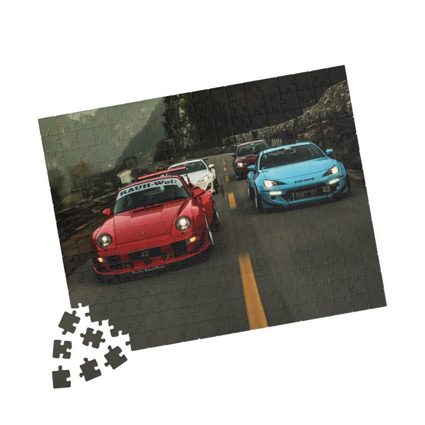 Car Lineup Jigsaw Puzzle [110, 252, 520, or 1014 pieces]