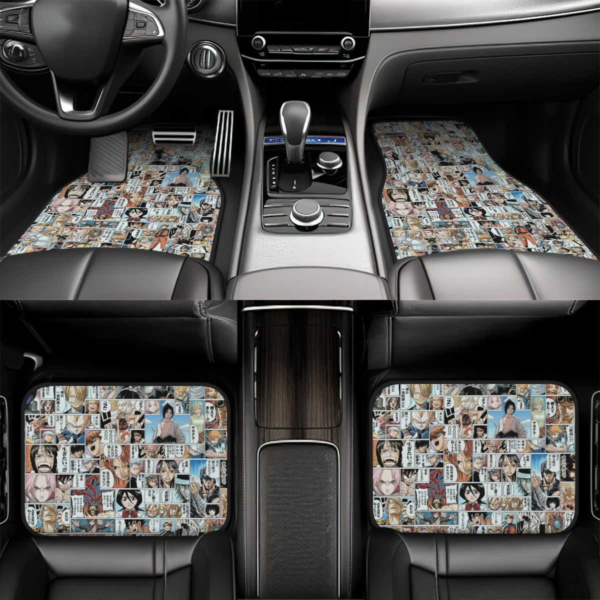 Anime Collage Automotive Floor Mats