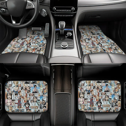 Anime Collage Automotive Floor Mats
