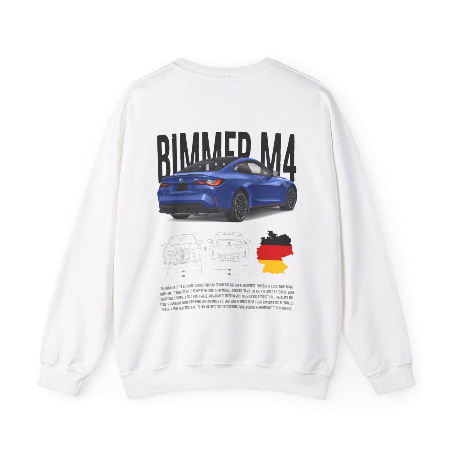 Bimmer M4 Poster Style Crewneck Sweatshirt