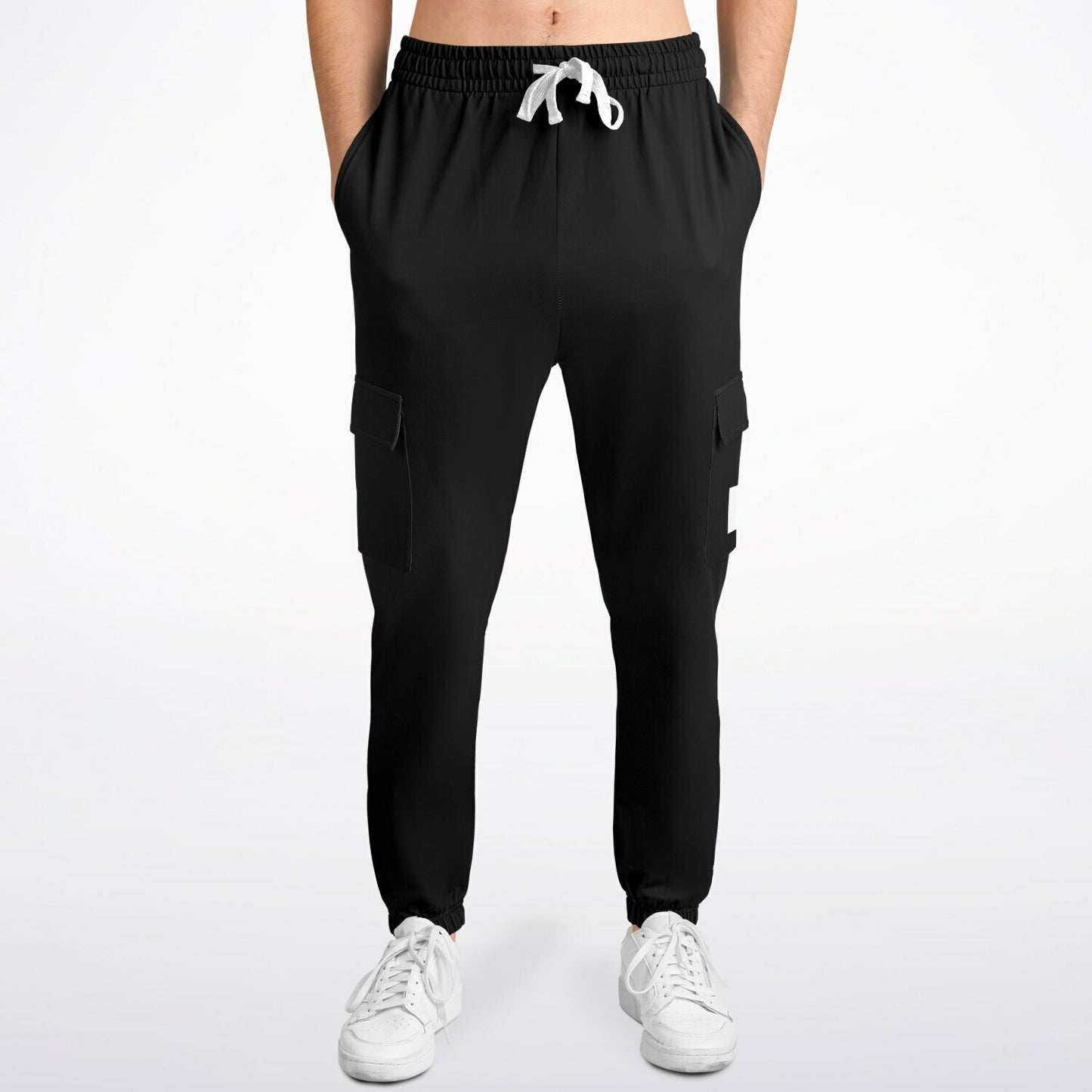 Basic Black Fashion Cargo Sweatpants