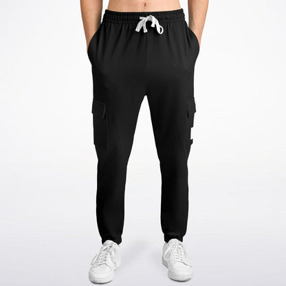 Basic Black Fashion Cargo Sweatpants