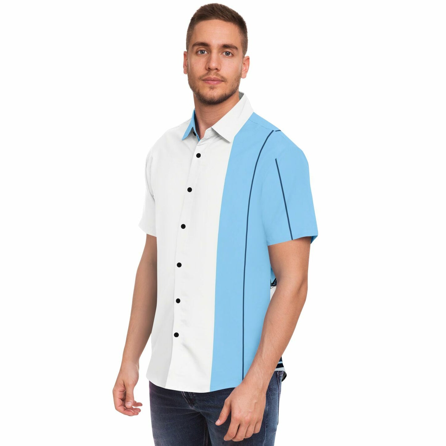 RWB Turbo S Short Sleeve Button Down Shirt - AOP