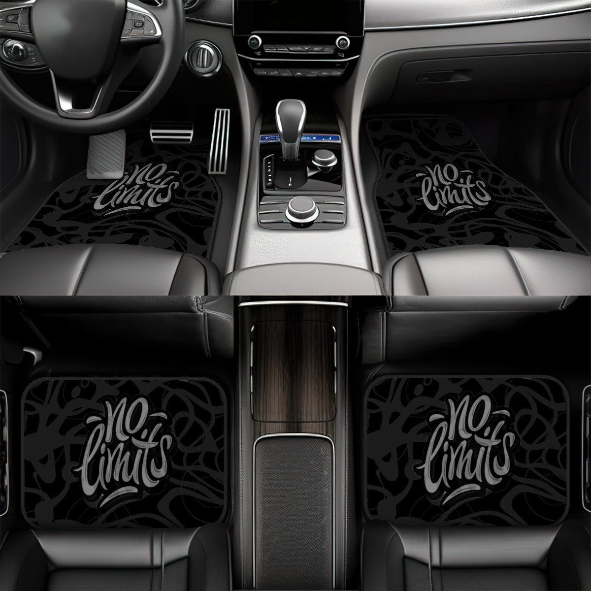 No Limits Grunge Automotive Floor Mats