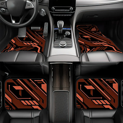 Cyberpunk Inspired Pattern Automotive Floor Mats