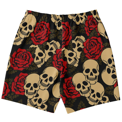 Flower & Skulls Long Shorts