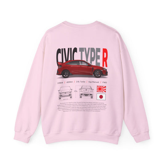 Civic Type R Poster Style Crewneck Sweatshirt