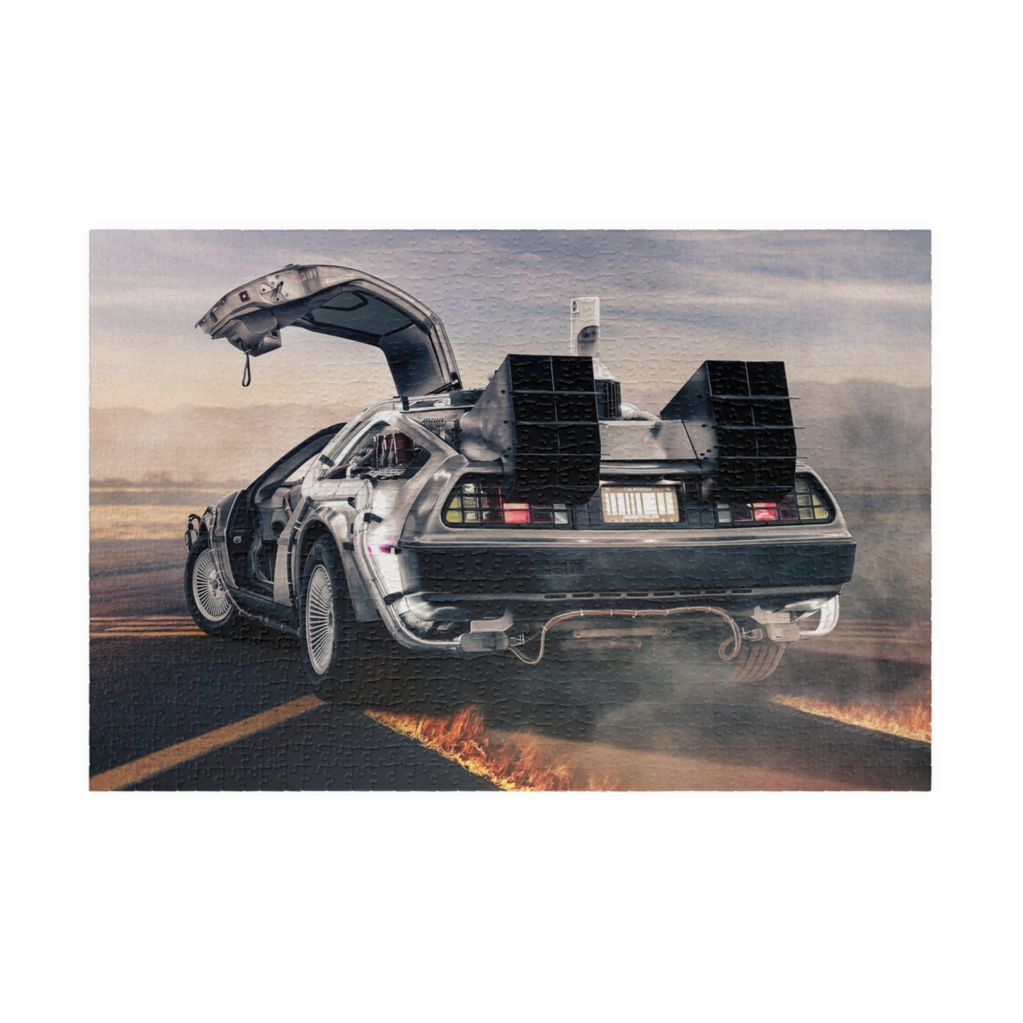 BTTF Delorean Jigsaw Puzzle [110, 252, 520, or 1014 pieces]