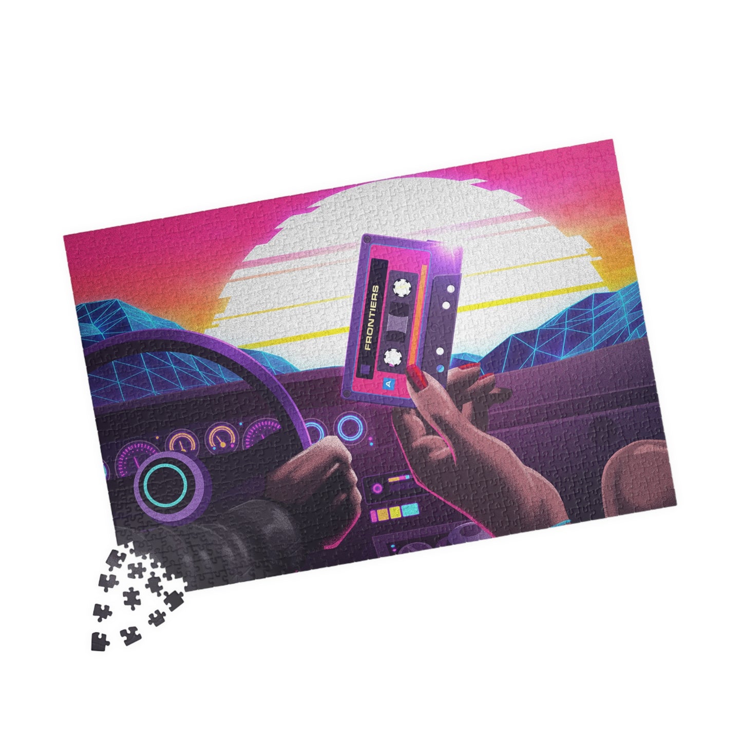 Retro Car Cabin Art Jigsaw Puzzle [110, 252, 520, or 1014 pieces]