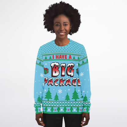 I Have A Big Package Cheeky Christmas Sweatshirt