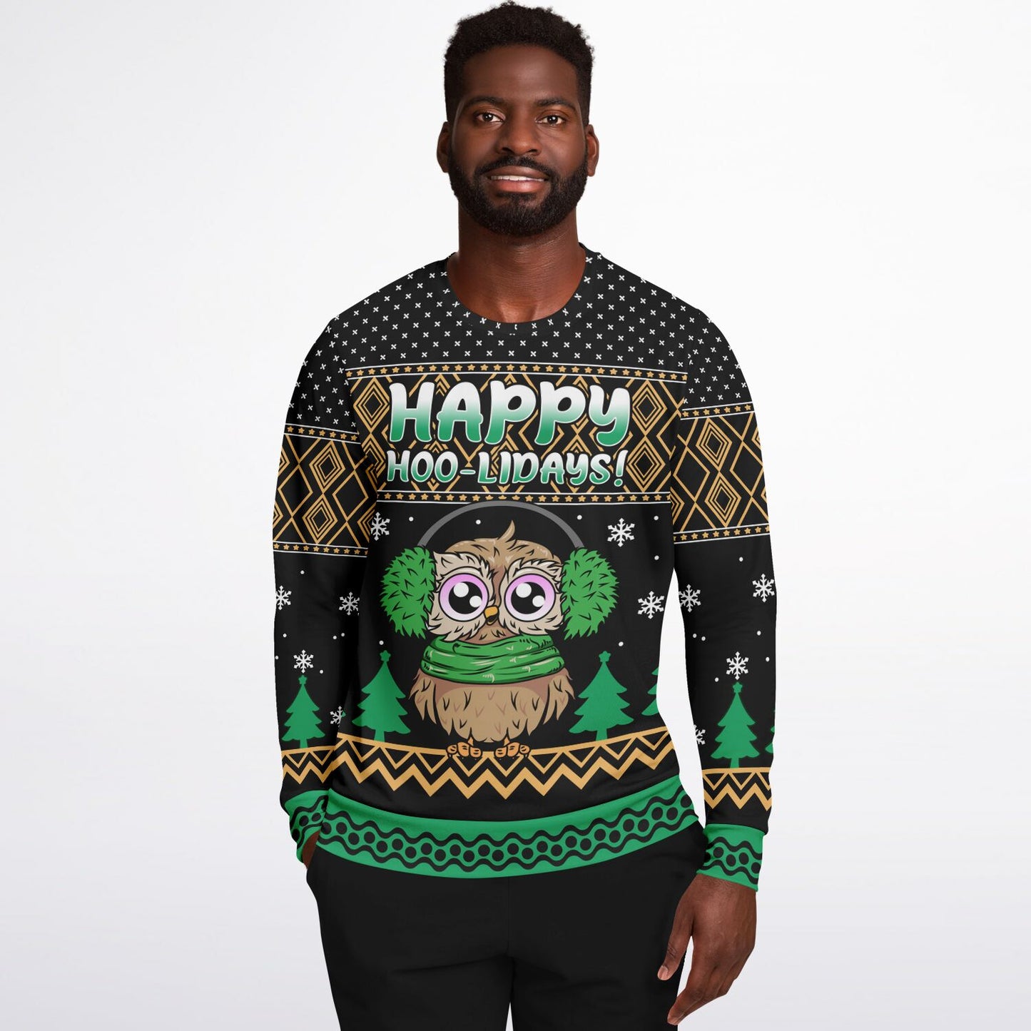 Happy Hoo-lidays Funny Christmas Sweatshirt