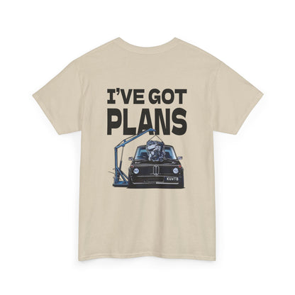 I've Got Plans Car Enthusiasts Heavy Cotton Tee