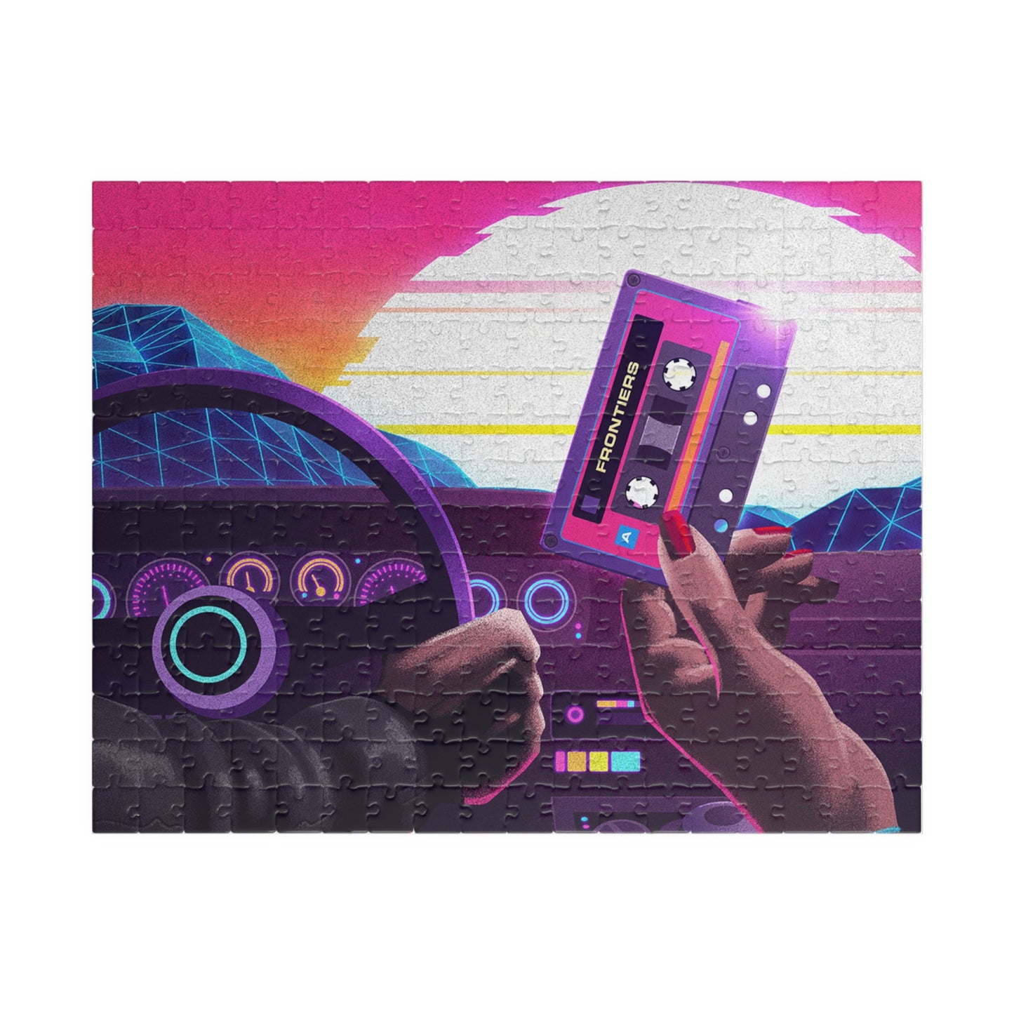 Retro Car Cabin Art Jigsaw Puzzle [110, 252, 520, or 1014 pieces]
