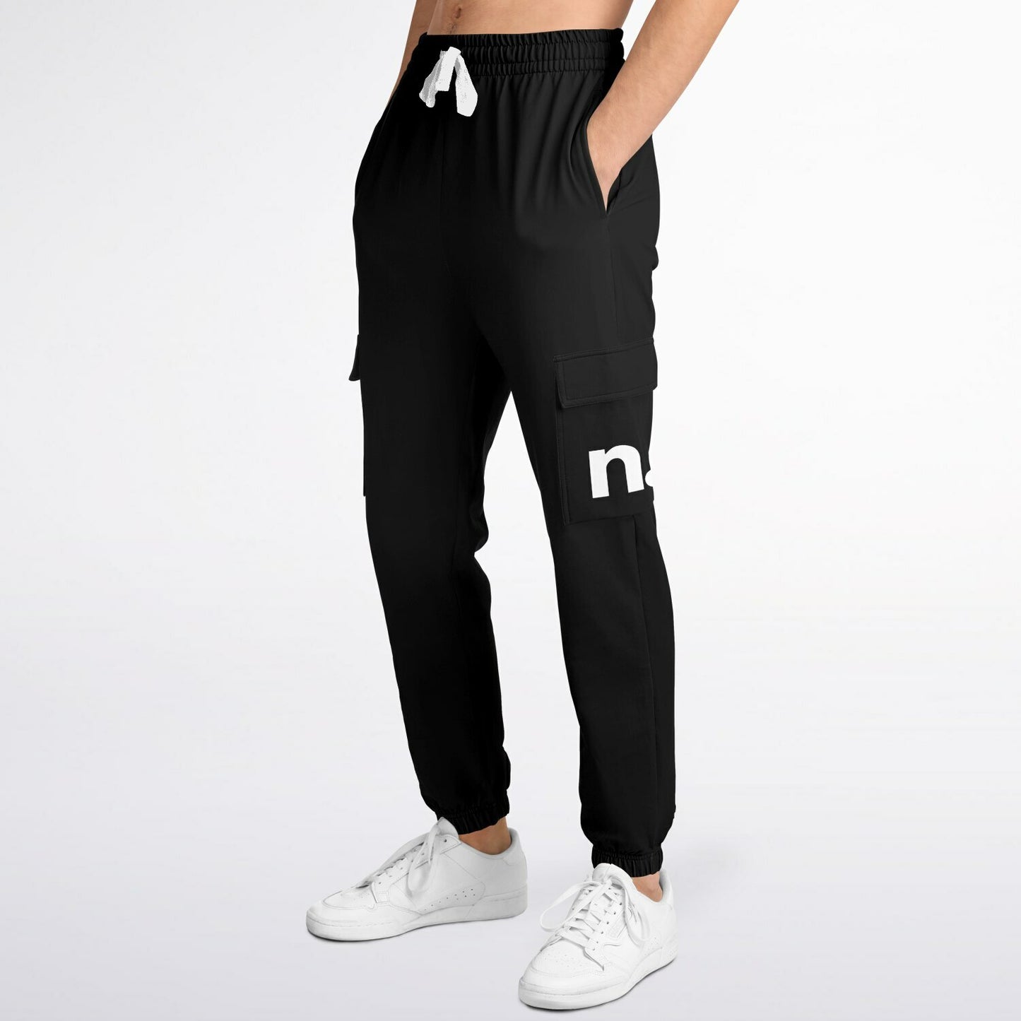 Basic Black Fashion Cargo Sweatpants