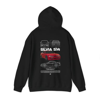Silvia S14 Poster Style Hoodie