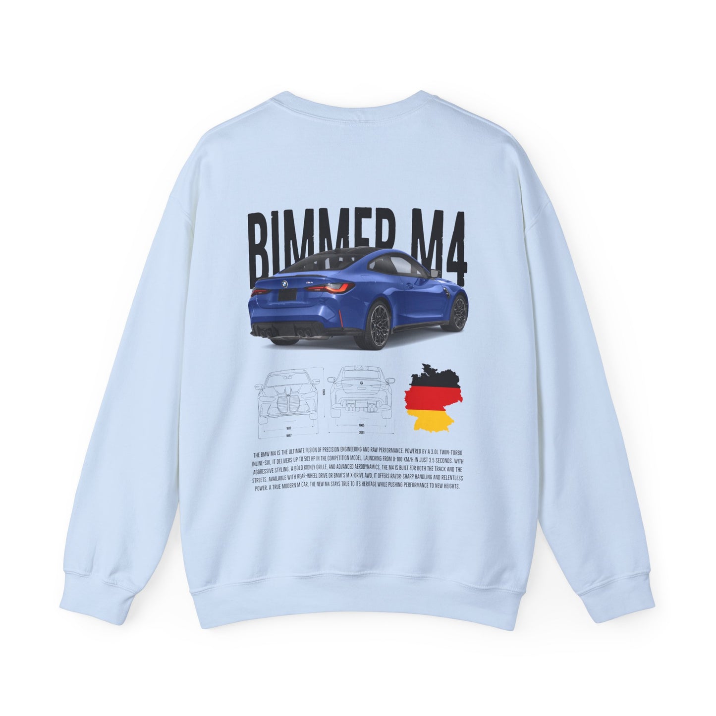 Bimmer M4 Poster Style Crewneck Sweatshirt