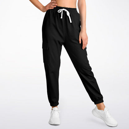 Basic Black Fashion Cargo Sweatpants