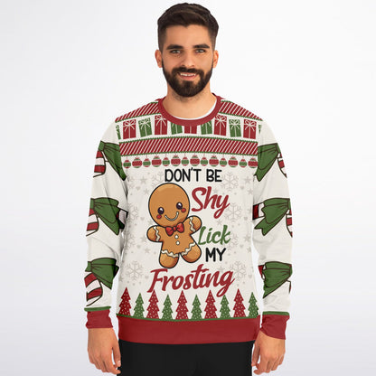 Don’t Be Shy, Lick My Frosting Cheeky Sweatshirt