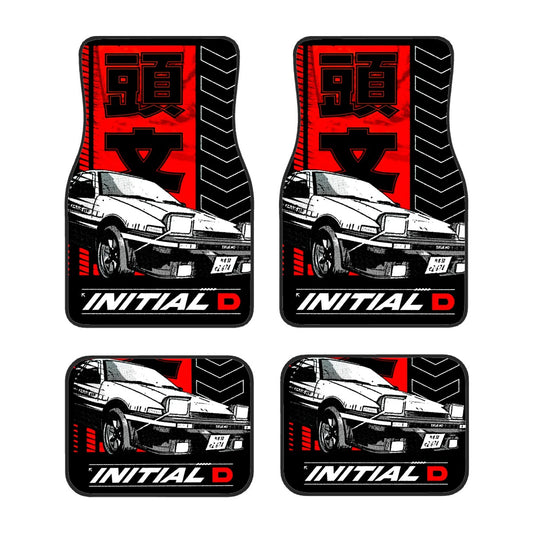 Initial D AE86 Inspired Automotive Floor Mats