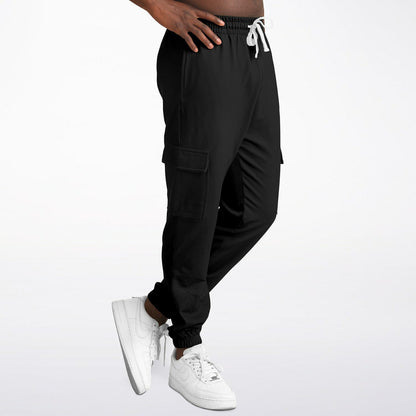 Basic Black Fashion Cargo Sweatpants