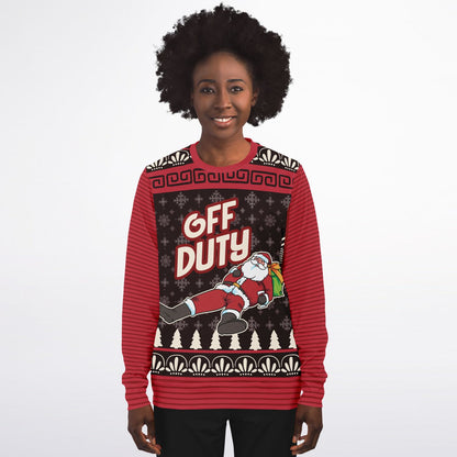 “Off Duty Santa” Relaxed Christmas Sweatshirt