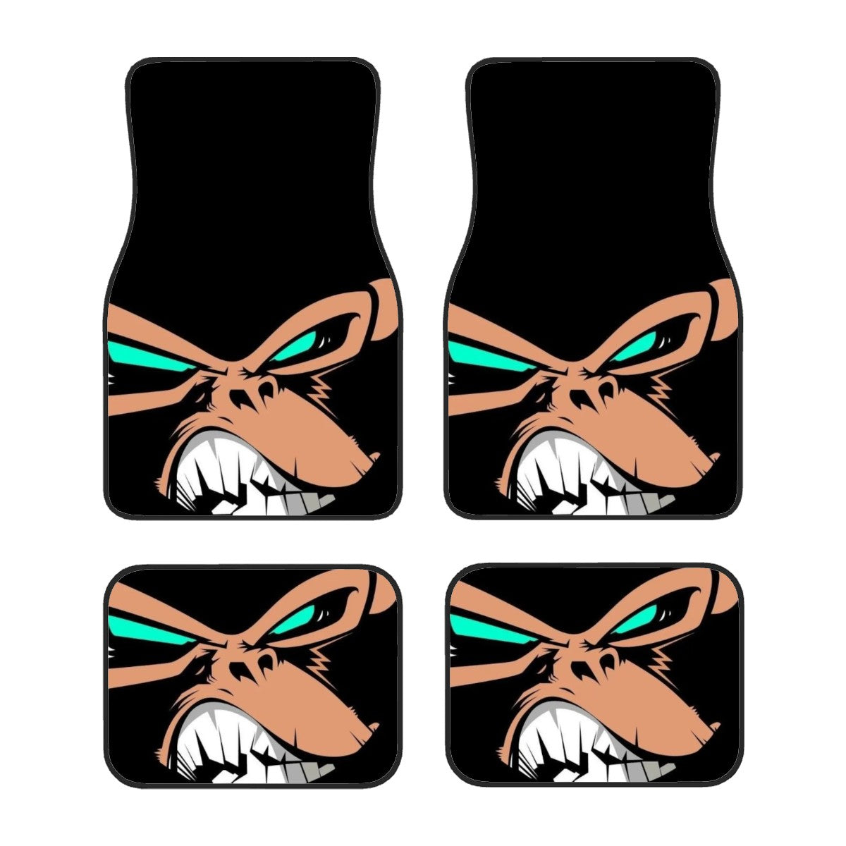 Gorilla Mean Face Automotive Floor Mats