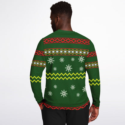 “Nice Until Proven Naughty” Santa Christmas Sweatshirt
