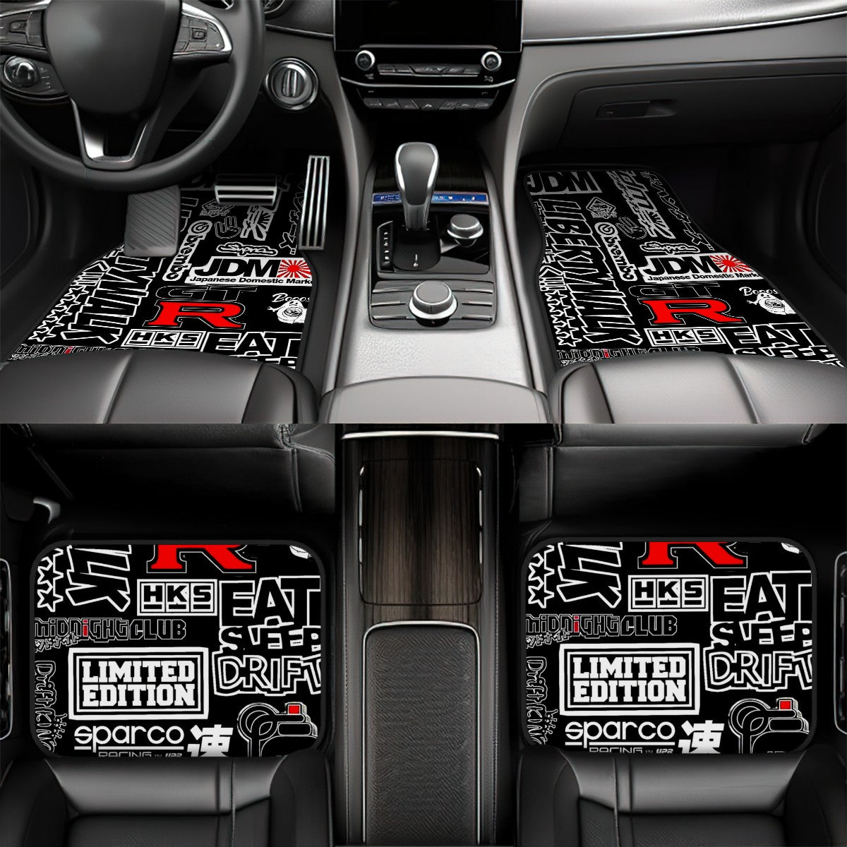 JDM Collage Art Automotive Floor Mats