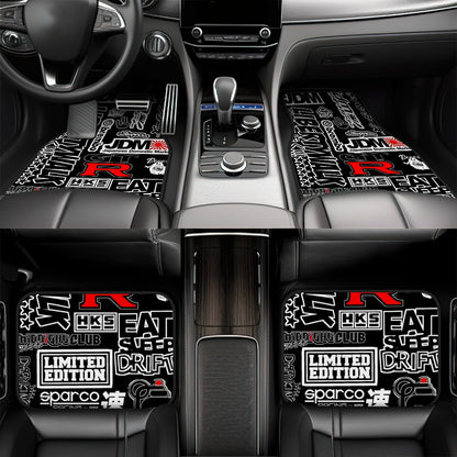 JDM Collage Art Automotive Floor Mats