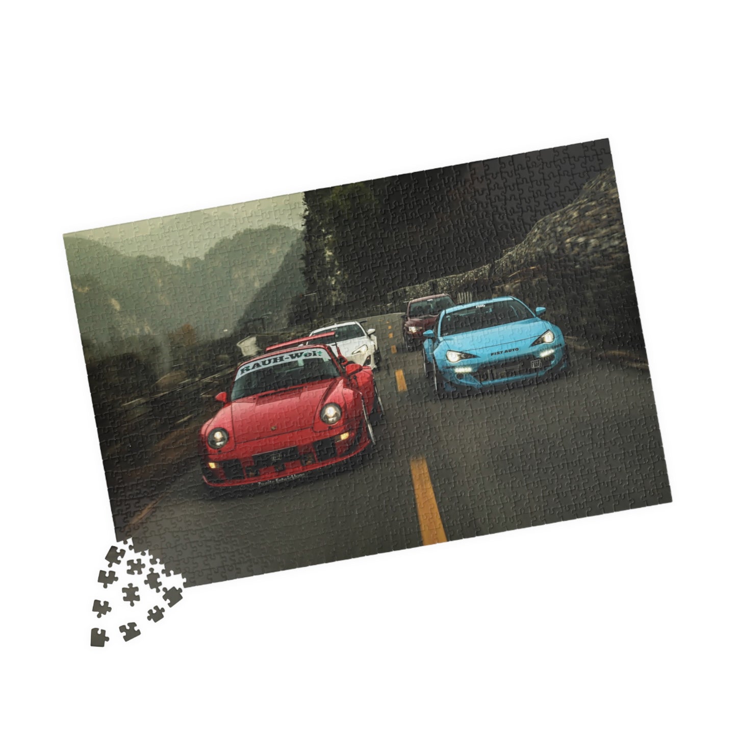 Car Lineup Jigsaw Puzzle [110, 252, 520, or 1014 pieces]