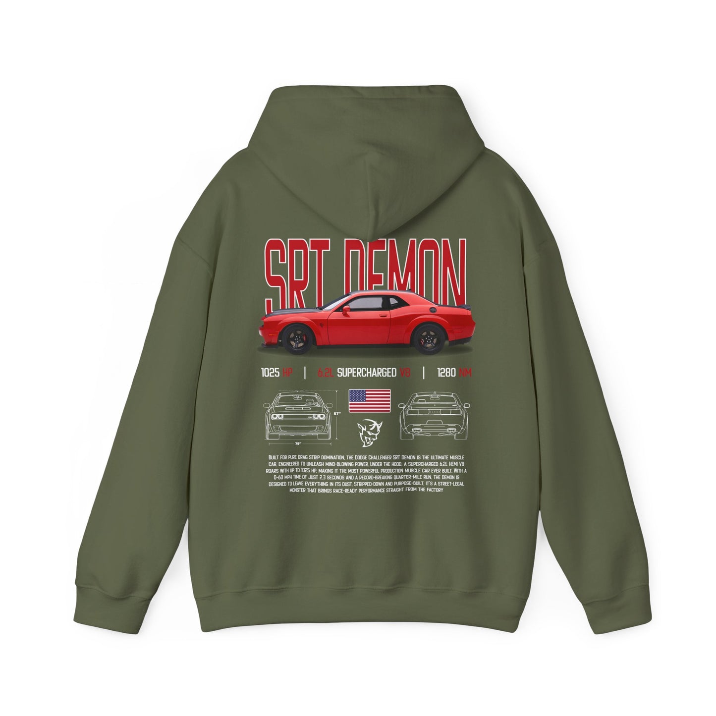 SRT Demon Poster Style Hoodie