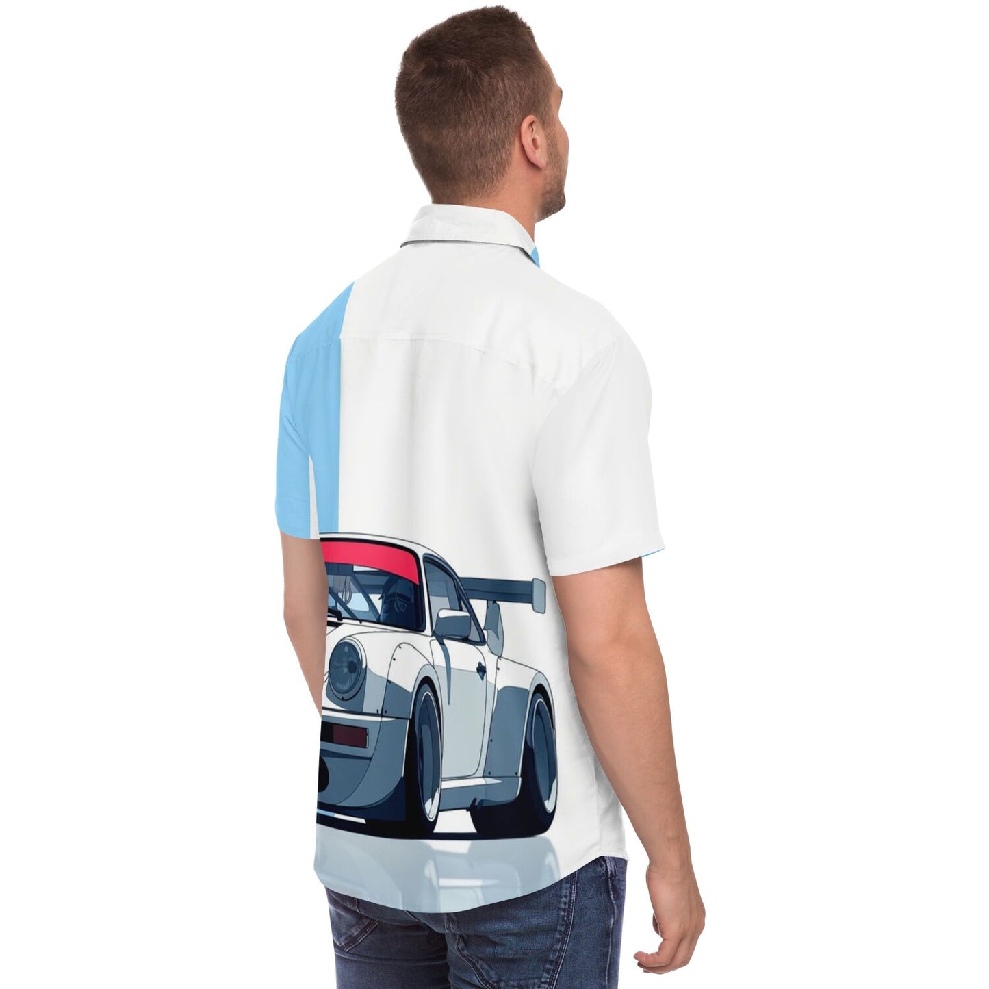 RWB Turbo S Short Sleeve Button Down Shirt - AOP