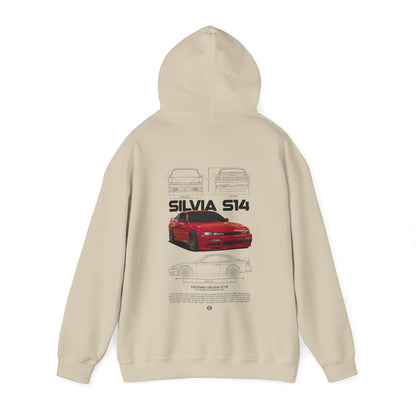 Silvia S14 Poster Style Hoodie