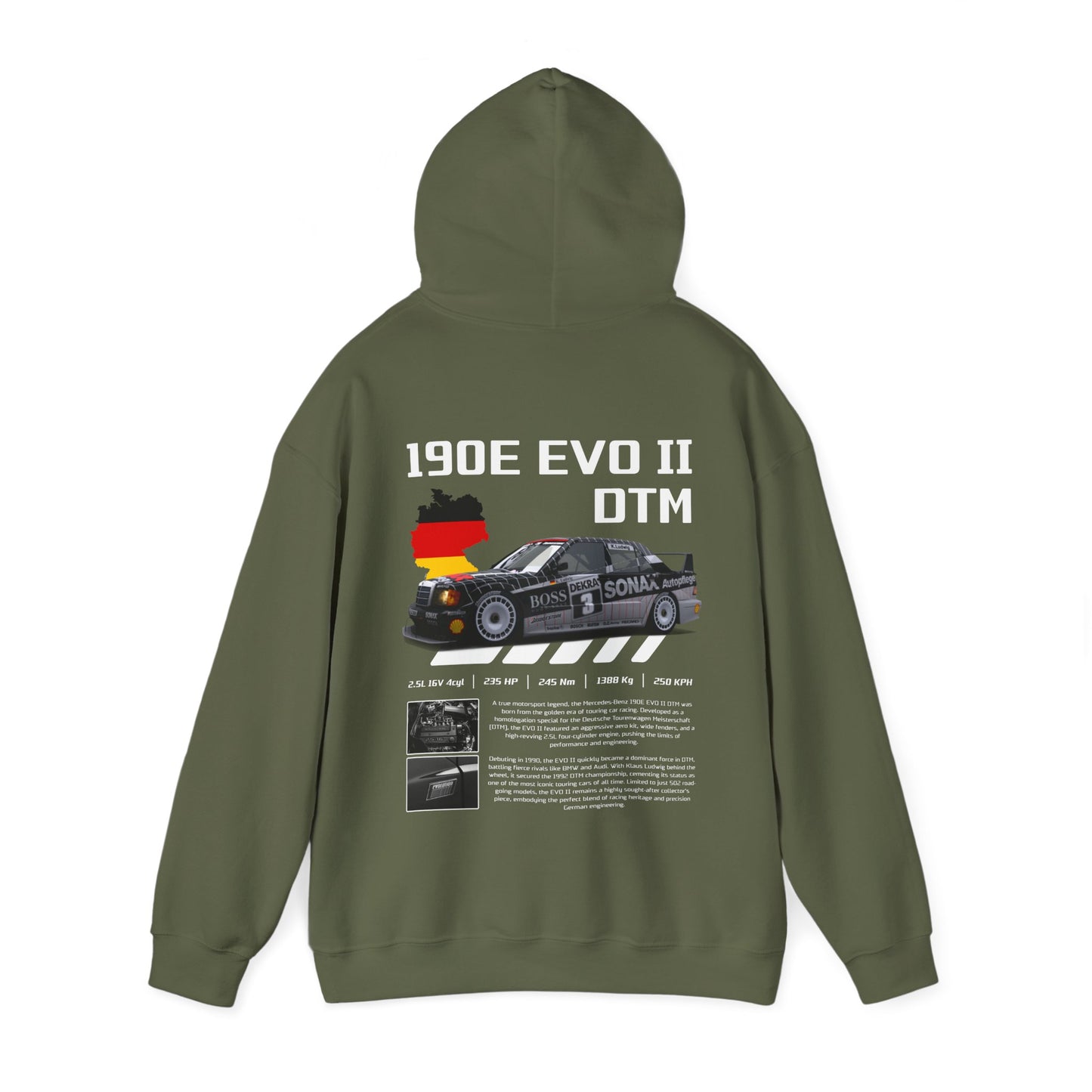 DTM 190E EVO II Poster Style Hoodie