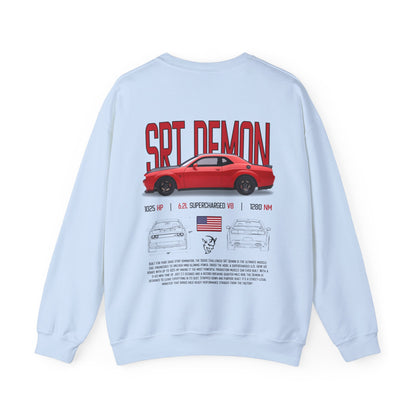 SRT Demon Poster Style Crewneck Sweatshirt